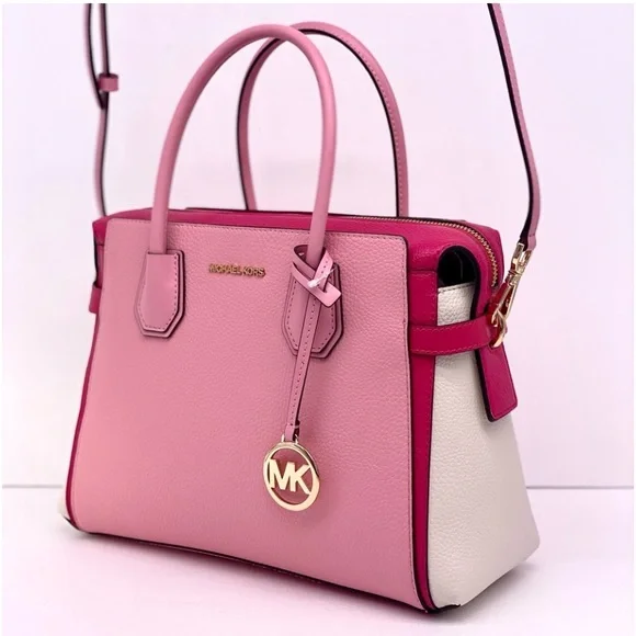 Michael Kors Mercer Medium Top Zip Belted
Satchel Crossbody Electric Pink - Picture 13 of 13